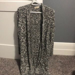 Hollister long grey knit cardigan - M/L
